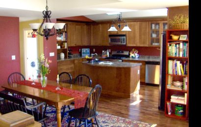 Dining and kitchen area